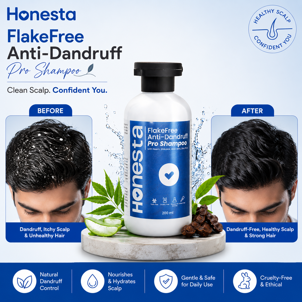 Honesta FlakeFree Shampoo - Image 3